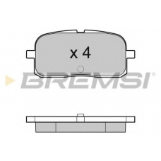 BP2988 BREMSI Комплект тормозных колодок, дисковый тормоз