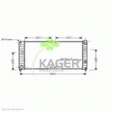 31-3200 KAGER Радиатор, охлаждение двигателя