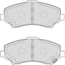 FDB4074 FERODO Комплект тормозных колодок, дисковый тормоз