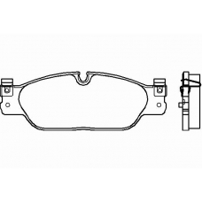 P 36 021 BREMBO Комплект тормозных колодок, дисковый тормоз