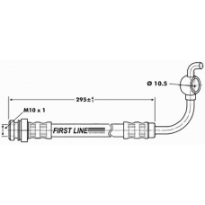 FBH6808 FIRST LINE Тормозной шланг