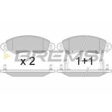 BP2907 BREMSI Комплект тормозных колодок, дисковый тормоз