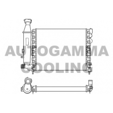 100146 AUTOGAMMA Радиатор, охлаждение двигателя
