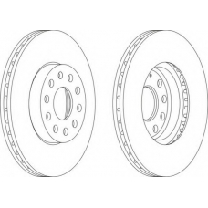 DDF1218-1 FERODO Тормозной диск