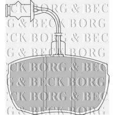 BBP1481 BORG & BECK Комплект тормозных колодок, дисковый тормоз