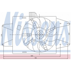 85126 NISSENS Вентилятор, охлаждение двигателя