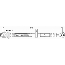 FBH7049 FIRST LINE Тормозной шланг