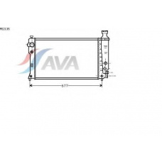 PE2135 AVA Радиатор, охлаждение двигателя