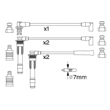 0 986 357 243 BOSCH Комплект проводов зажигания