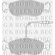 BBP1069 BORG & BECK Комплект тормозных колодок, дисковый тормоз