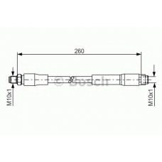 1 987 476 760 BOSCH Тормозной шланг