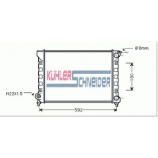 1302101 KUHLER SCHNEIDER Радиатор, охлаждение двигател