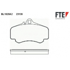 BL1820A2 FTE Комплект тормозных колодок, дисковый тормоз