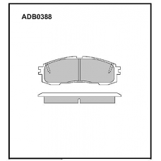 ADB0388 Allied Nippon Тормозные колодки