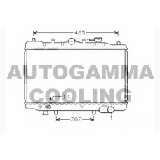 104320 AUTOGAMMA Радиатор, охлаждение двигателя