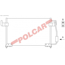 2330K8C2 POLCAR Skraplacze klimatyzacji