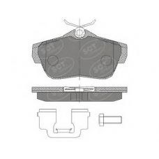 SP 460 PR SCT Комплект тормозных колодок, дисковый тормоз
