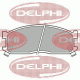LP530 DELPHI Комплект тормозных колодок, дисковый тормоз