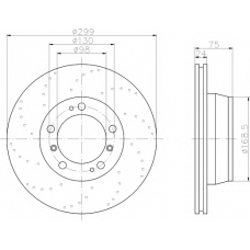 8DD 355 106-991 HELLA PAGID Тормозной диск