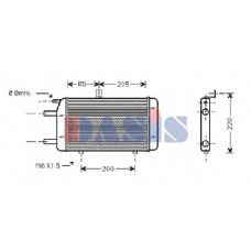 480790N AKS DASIS Радиатор, охлаждение двигателя