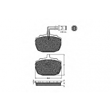 32652 SPIDAN Комплект тормозных колодок, дисковый тормоз