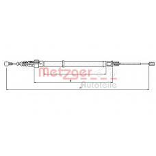 10.7139 METZGER Трос, стояночная тормозная система