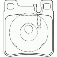 T1050 PAGID Комплект тормозных колодок, дисковый тормоз