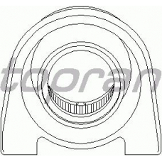 205 500 TOPRAN Подвеска, карданный вал