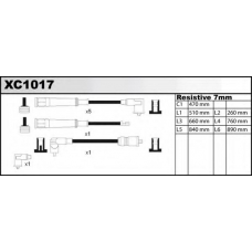 XC1017 QUINTON HAZELL Комплект проводов зажигания