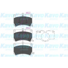 KBP-4517 KAVO PARTS Комплект тормозных колодок, дисковый тормоз