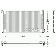 DCN09081 DENSO Конденсатор, кондиционер