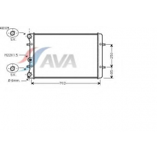 AI2129 AVA Радиатор, охлаждение двигателя