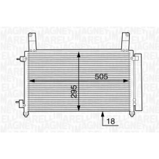 350203604000 MAGNETI MARELLI Конденсатор, кондиционер