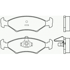 P 24 043 BREMBO Комплект тормозных колодок, дисковый тормоз