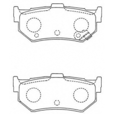 ASN-236W AISIN Комплект тормозных колодок, дисковый тормоз