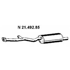 21.492.85 EBERSPACHER Глушитель выхлопных газов конечный