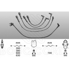 1412 BOUGICORD Комплект проводов зажигания