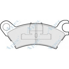 PAD603 APEC Комплект тормозных колодок, дисковый тормоз