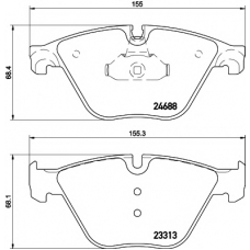 8DB 355 015-261 HELLA PAGID Комплект тормозных колодок, дисковый тормоз