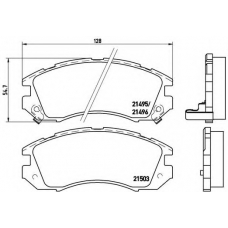 P 78 004 BREMBO Комплект тормозных колодок, дисковый тормоз