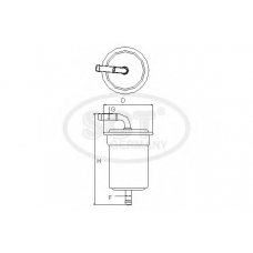 ST 6114 SCT Топливный фильтр