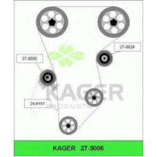 27-5006 KAGER Комплект ремня грм