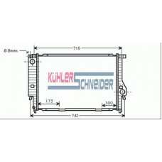 1416801 KUHLER SCHNEIDER Радиатор, охлаждение двигател