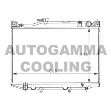 101007 AUTOGAMMA Радиатор, охлаждение двигателя