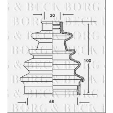 BCB2040 BORG & BECK Пыльник, приводной вал