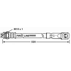 FBH7106 FIRST LINE Тормозной шланг