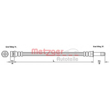 4110231 METZGER Тормозной шланг