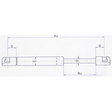 32 04 95-97 JOHNS Газовая пружина, крышка багажник