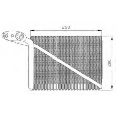 36077 NRF Испаритель, кондиционер