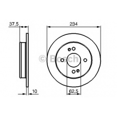 0 986 479 B95 BOSCH Тормозной диск